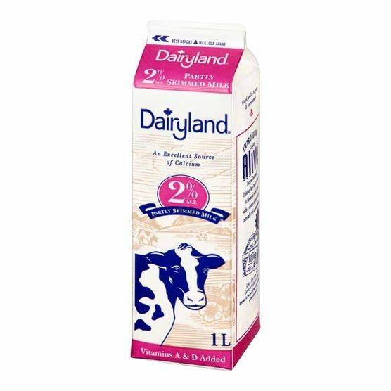 Blackwell/Dairyland 1l 2% milk