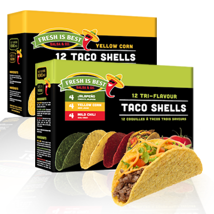 Fresh Is Best Tri-Flavour Taco Shells